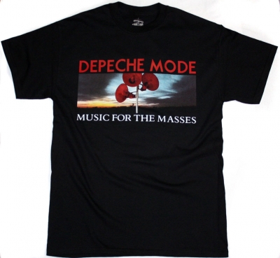 DEPECHE MODE MUSIC FOR THE MASSES NEW BLACK T-SHIRT