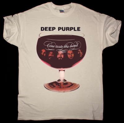 DEEP PURPLE COME TASTE THE BAND 1975 NEW NATURAL T-SHIRT