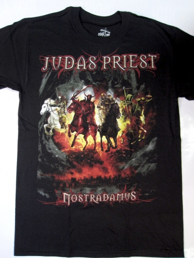 JUDAS PRIEST NOSTRADAMUS NEW BLACK T-SHIRT