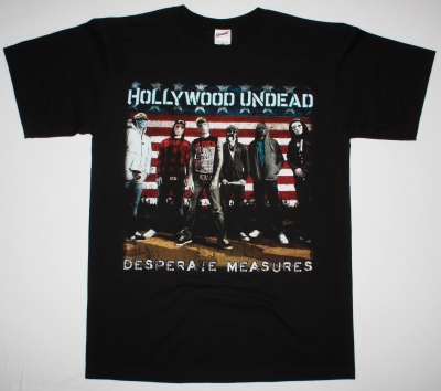 HOLLYWOOD UNDEAD DESPERATE MEASURES NEW BLACK T-SHIRT