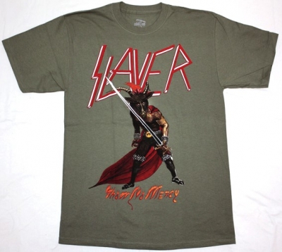 SLAYER SHOW NO MERCY NEW GREY CHARCOAL T-SHIRT - Best Rock T-shirts