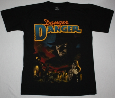 DANGER DANGER NAUGHTY NAUGHTY NEW BLACK T-SHIRT