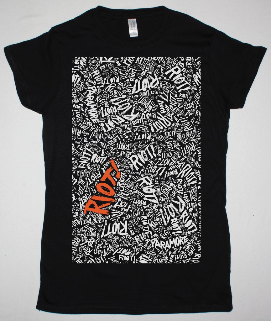 PARAMORE RIOT NEW BLACK LADY T-SHIRT - Best Rock T-shirts
