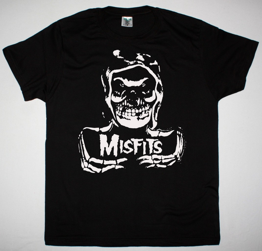 MISFITS HOODED FIEND NEW BLACK T SHIRT - Best Rock T-shirts