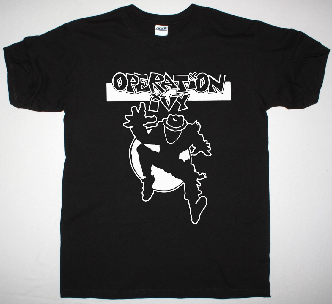 OPERATION IVY SKAMAN NEW BLACK T-SHIRT - Best Rock T-shirts