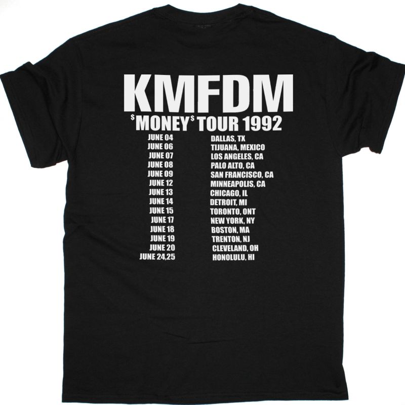 KMFDM MONEY  NEW BLACK T SHIRT
