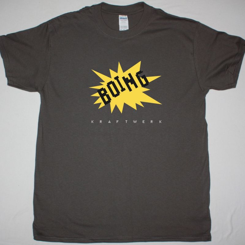 KRAFTWERK BOING NEW GREY CHARCOAL T SHIRT - Best Rock T-shirts