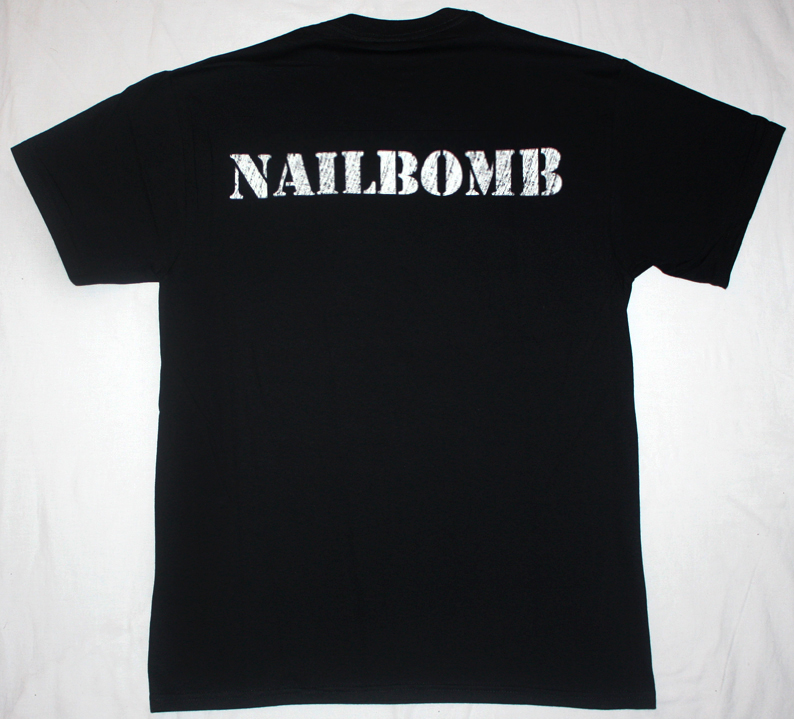 NAILBOMB POINT BLANK'94 NEW BLACK T-SHIRT