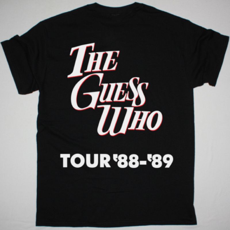 THE GUESS WHO TOUR 88-89 NEW BLACK T-SHIRT