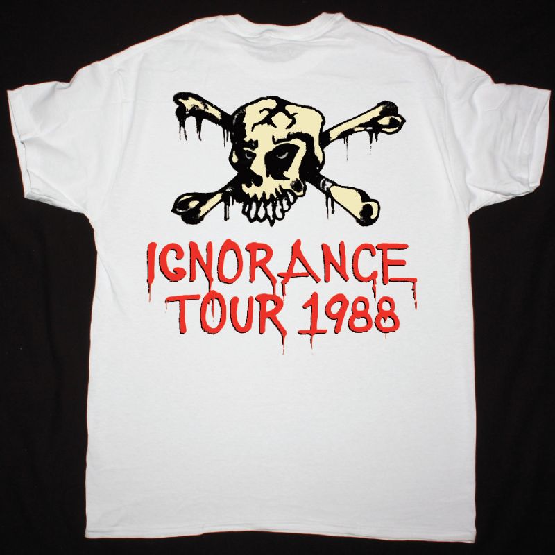 SACRED REICH IGNORANCE TOUR 1988 NEW WHITE T-SHIRT