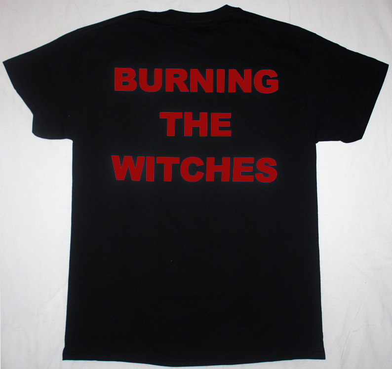 WARLOCK BURNING THE WITCHES'84  NEW BLACK T-SHIRT