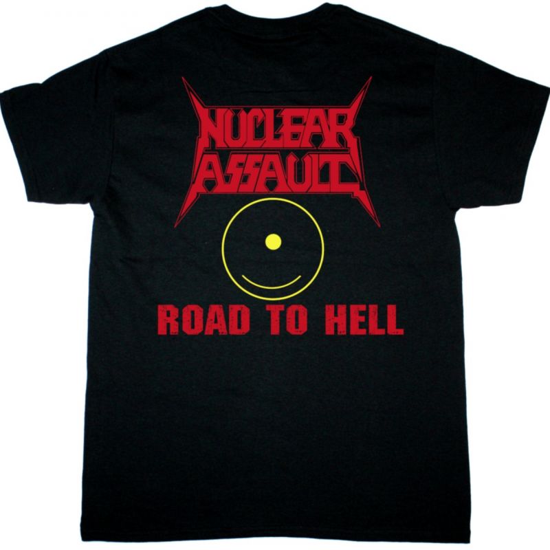 NUCLEAR ASSAULT ROAD TO HELL NEW BLACK T SHIRT