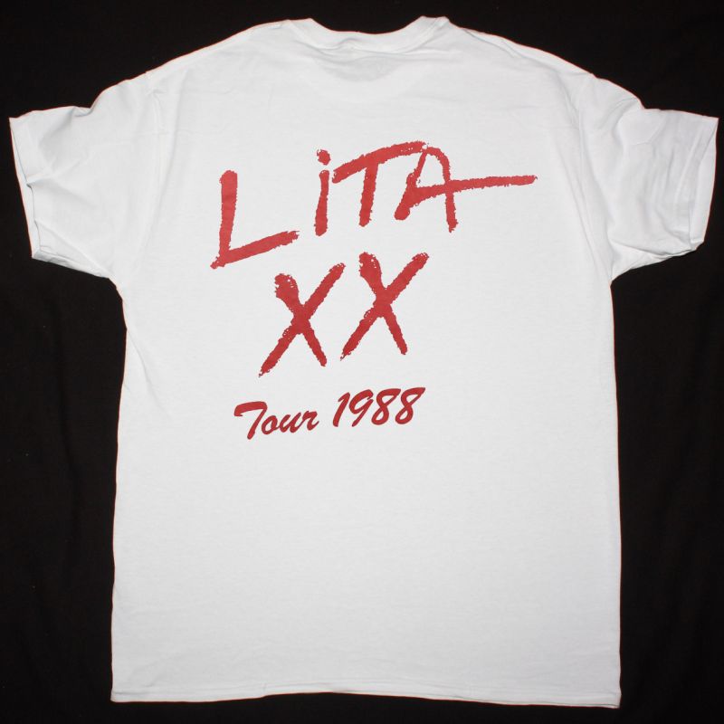LITA FORD TOUR 1988 NEW WHITE T-SHIRT