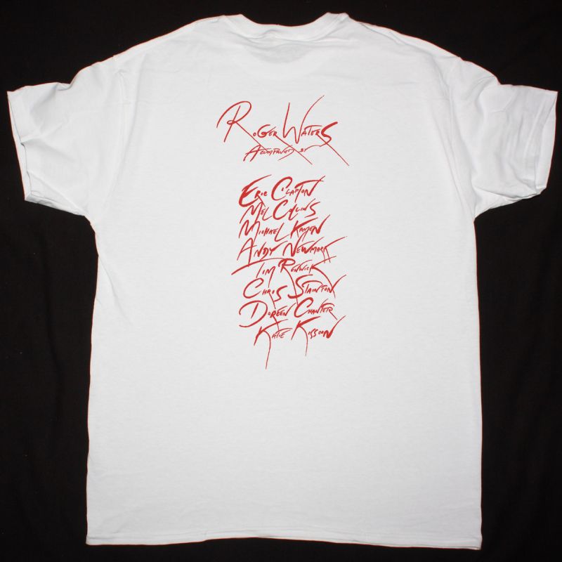 ROGER WATERS PROS AND CONS OF HITCH HIKING TOUR NEW WHITE T-SHIRT