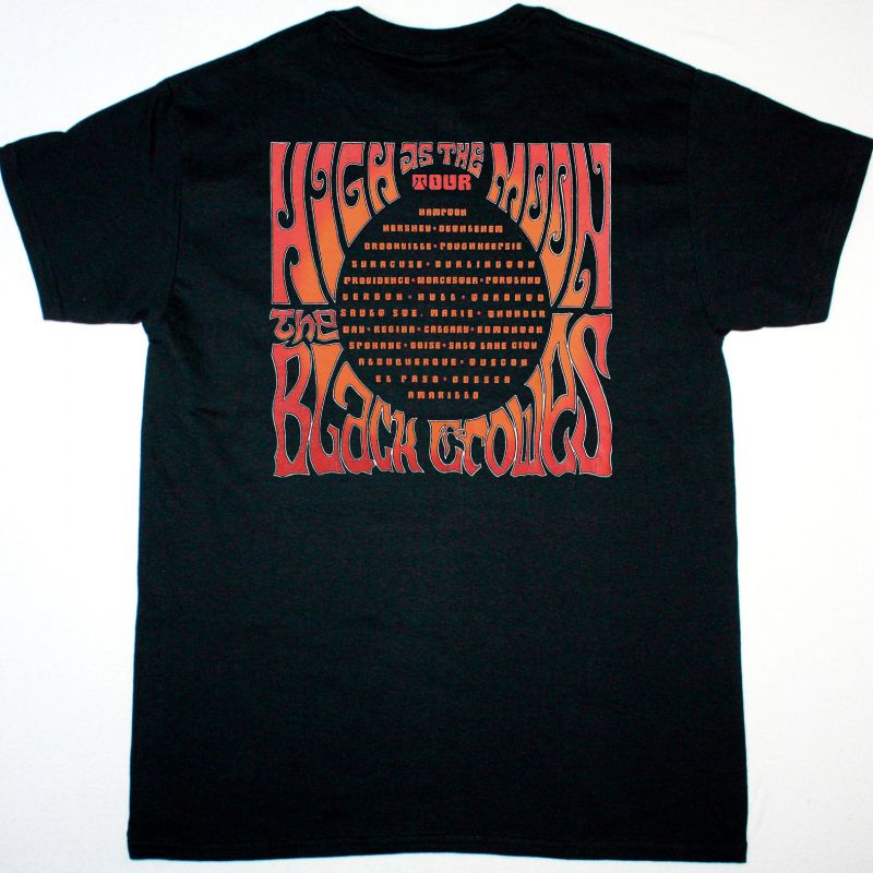 BLACK CROWES HIGH AS THE MOON TOUR NEW BLACK T-SHIRT