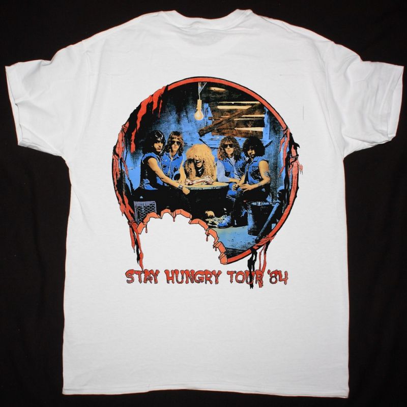 TWISTED SISTER STAY HUNGRY TOUR 1984 NEW WHITE T SHIRT