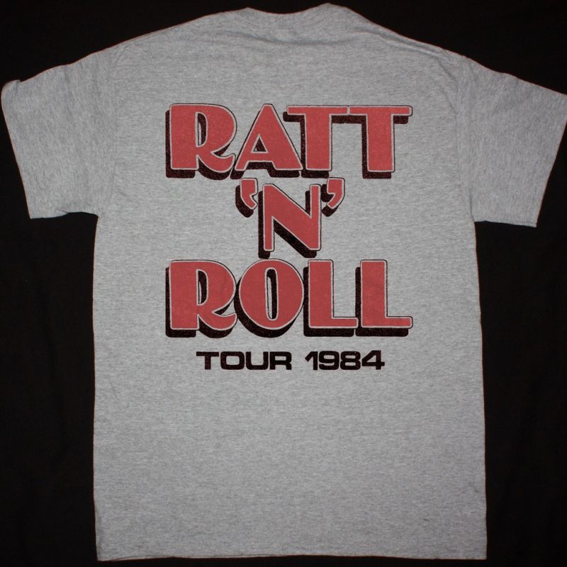 RATT RATT N ROLL TOUR NEW SPORT GREY T SHIRT