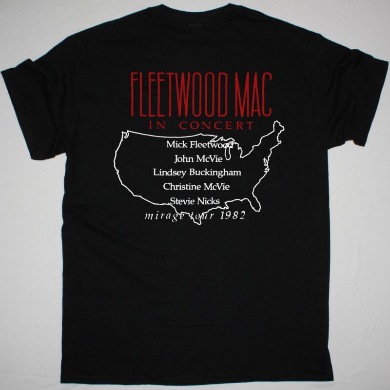 FLEETWOOD MAC MIRAGE NEW BLACK T-SHIRT