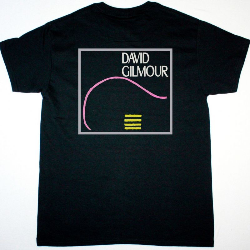 DAVID GILMOUR ABOUT FACE TOUR 1984 NEW BLACK T-SHIRT