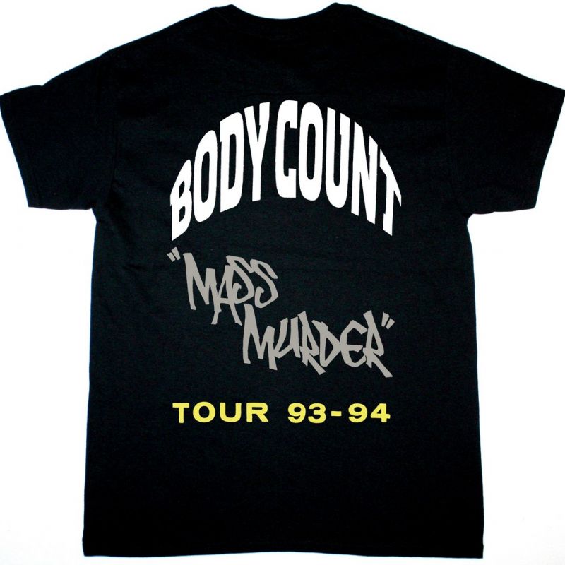 BODY COUNT MASS MURDER TOUR NEW BLACK T-SHIRT
