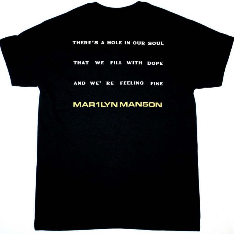 MARILYN MANSON THERE’S A HOLE IN OUR SOUL NEW BLACK T-SHIRT