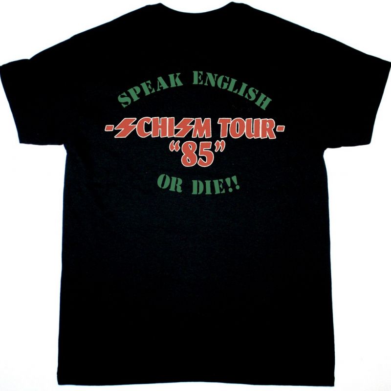 S.O.D. SCHIZM TOUR 1985 NEW BLACK T-SHIRT