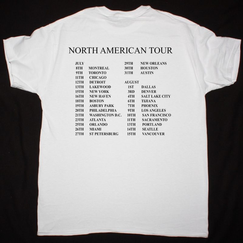 EMF NORTH AMERICAN TOUR NEW WHITE T-SHIRT