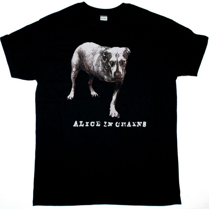 Rock Off Felpa Con Cappuccio Ufficiale Alice In Chains – Modello Three-Legged Dog, Nera, Unisex, Cotone