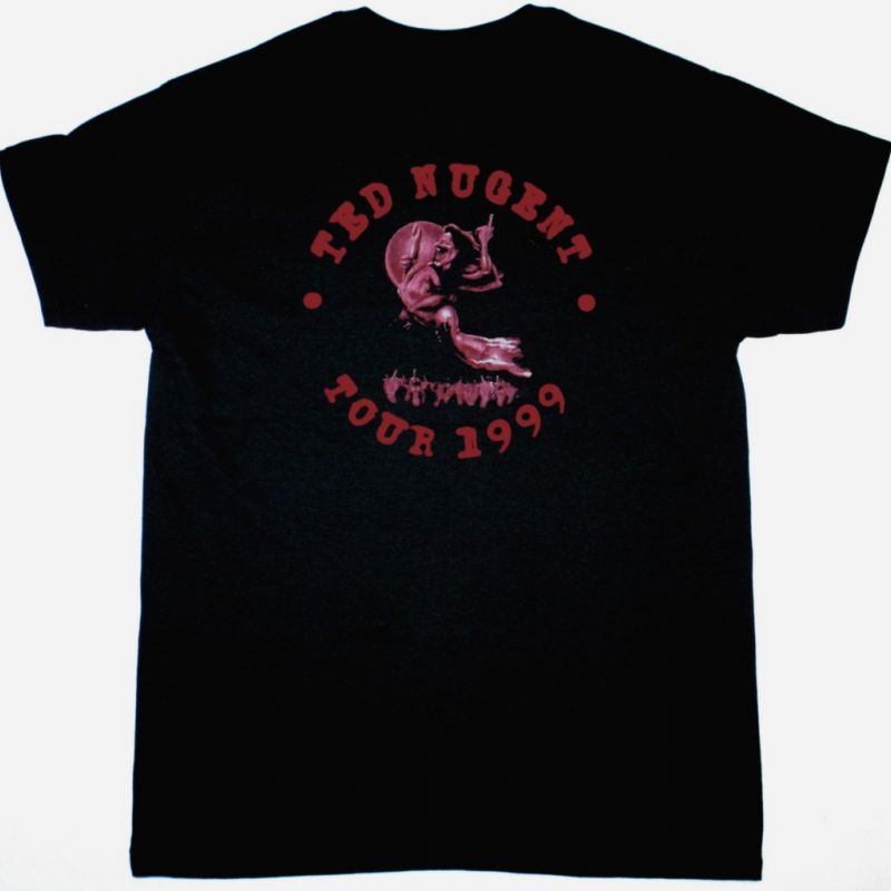 TED NUGENT TOUR 99 NEW BLACK T-SHIRT