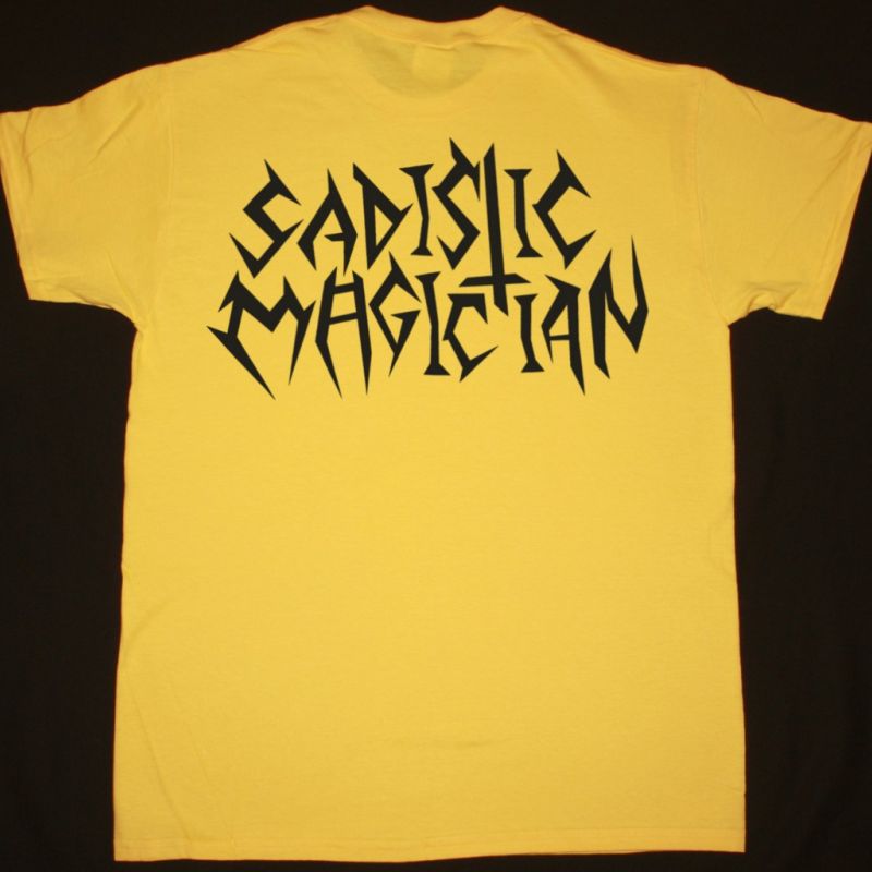 MUNICIPAL WASTE SADISTIC MAGICIAN NEW YELLOW T-SHIRT