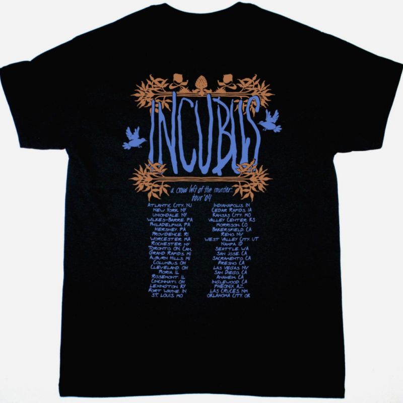 INCUBUS A CROW LEFT OF MURDER TOUR 2004 NEW BLACK T-SHIRT