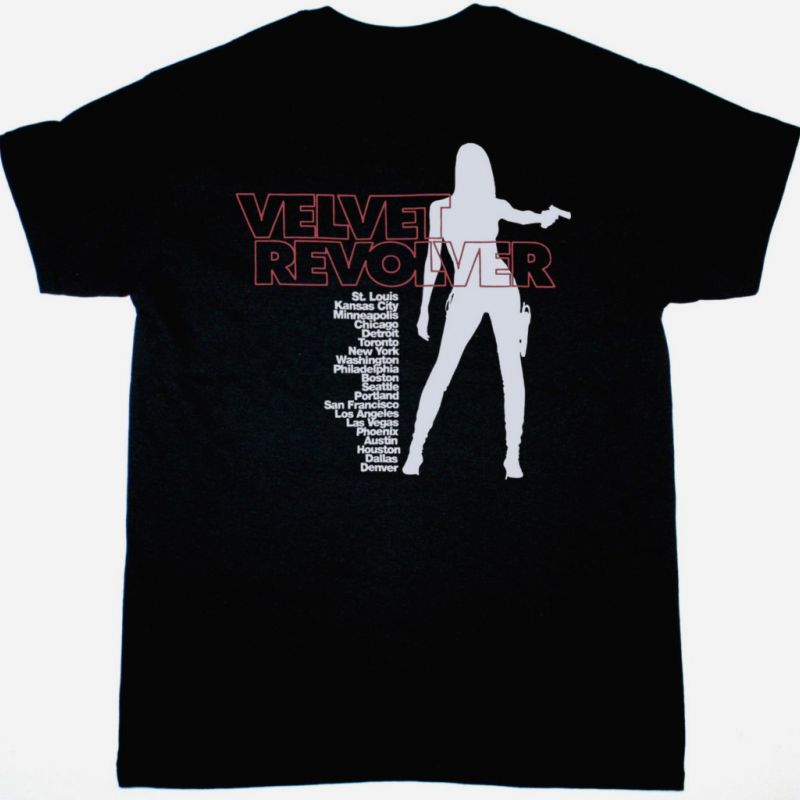 VELVET REVOLVER TOUR NEW BLACK T SHIRT