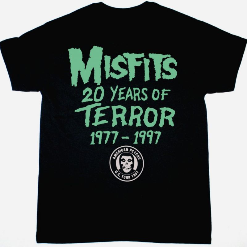 MISFITS 20 YEARS OF TERROR NEW BLACK T SHIRT