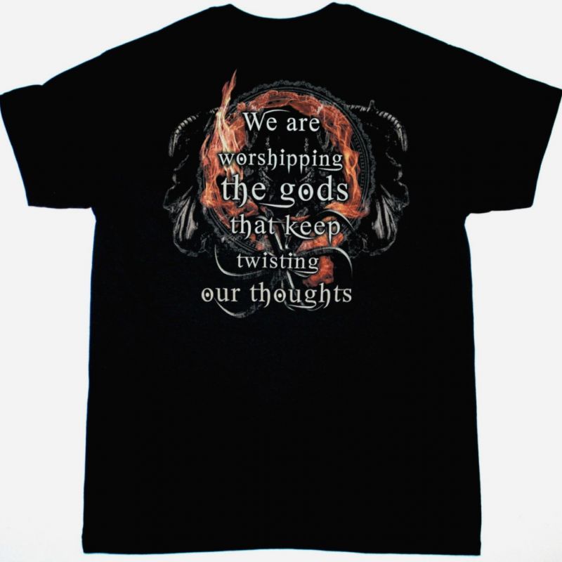 XANDRIA WE ARE WORSHIPPING THE GODS NEW BLACK T-SHIRT