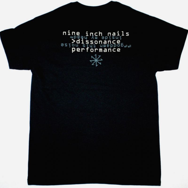 NINE INCH NAILS DISSONANCE TOUR NEW BLACK T-SHIRT