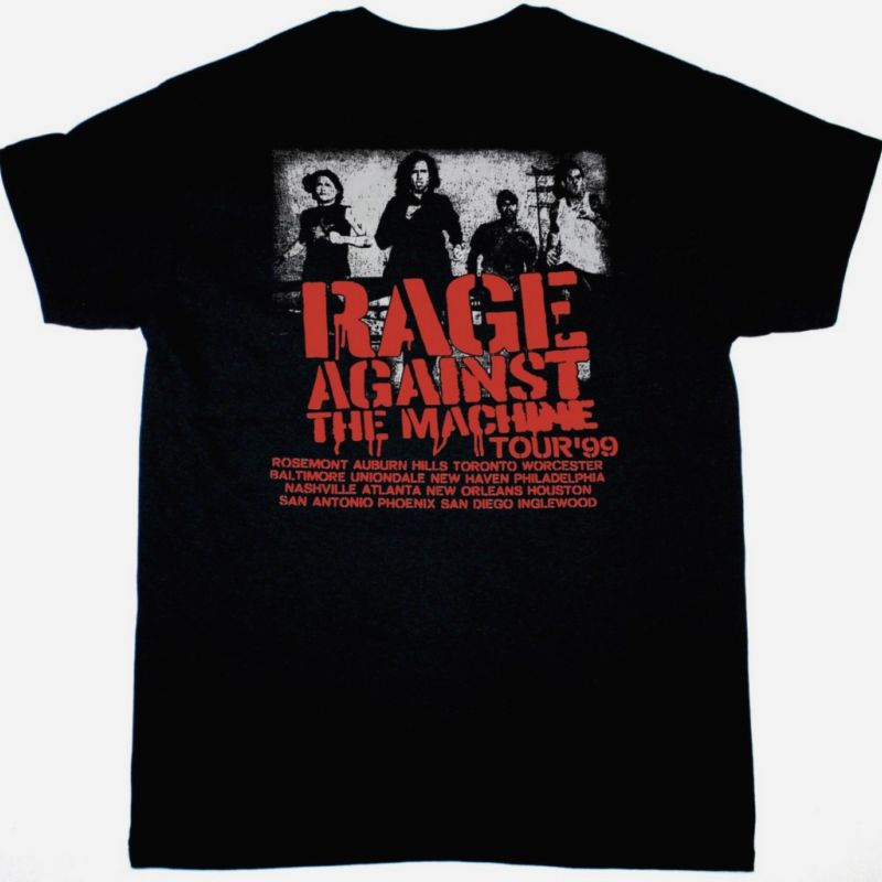 RAGE AGAINST THE MACHINE TOUR 99 NEW BLACK T-SHIRT