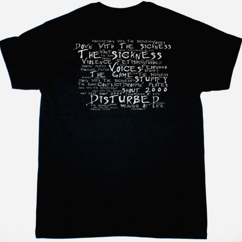 DISTURBED THE SICKNESS NEW BLACK T-SHIRT