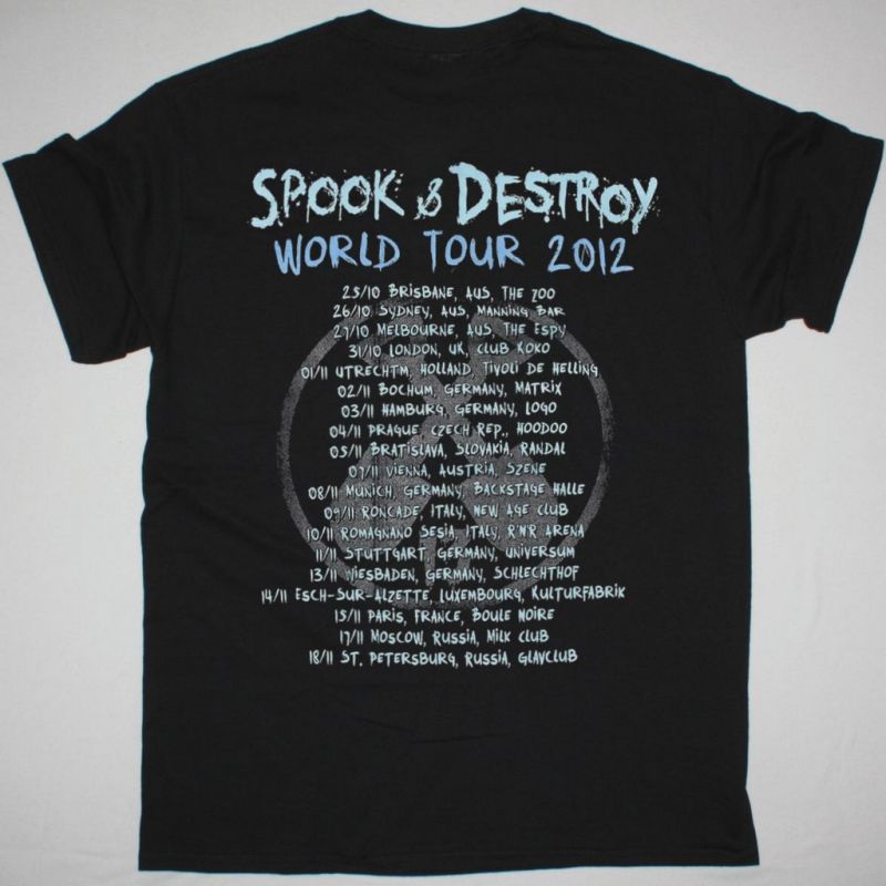 WEDNESDAY 13 SPOOK AND DESTROY WORLD TOUR NEW BLACK T-SHIRT