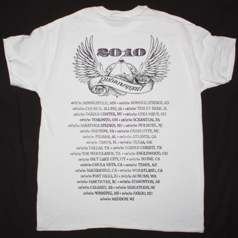 STONE SOUR AUDIO SECRECY TOUR 2010 NEW WHITE T-SHIRT