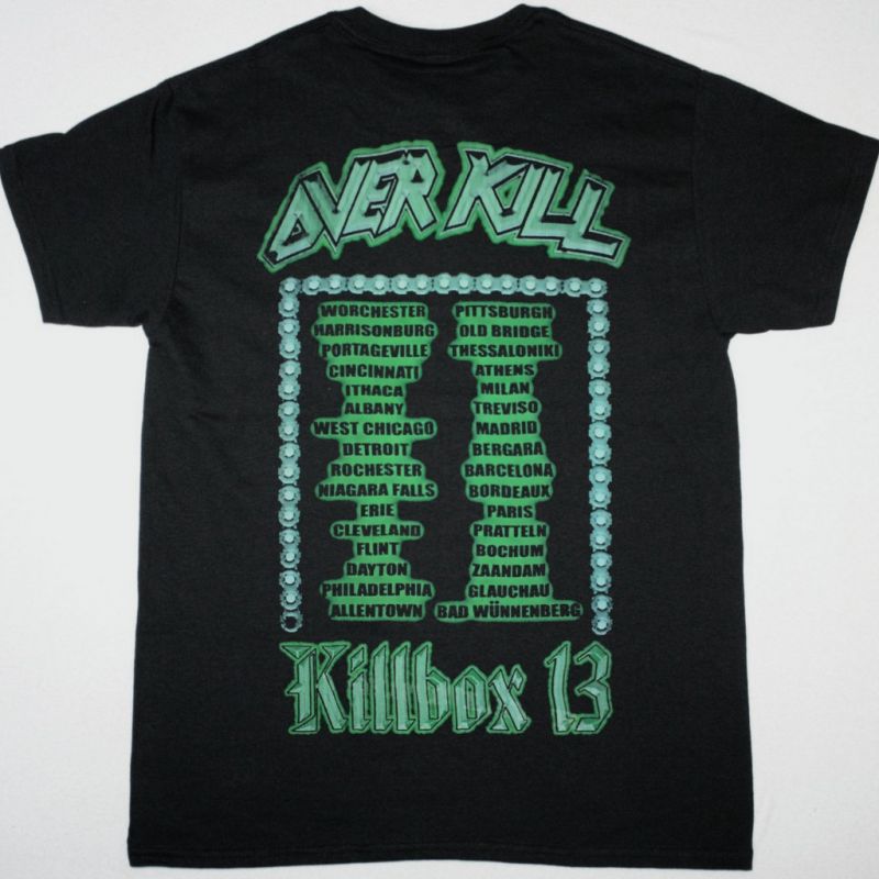 OVERKILL KILLBOX 13 TOUR NEW BLACK T SHIRT