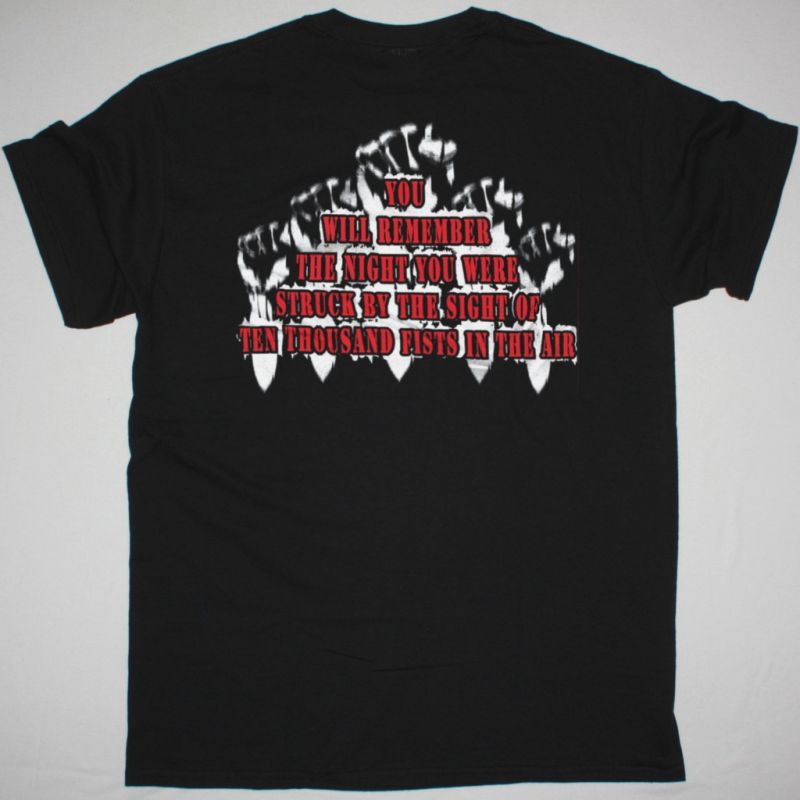 DISTURBED TEN THOUSAND FISTS NEW BLACK T-SHIRT
