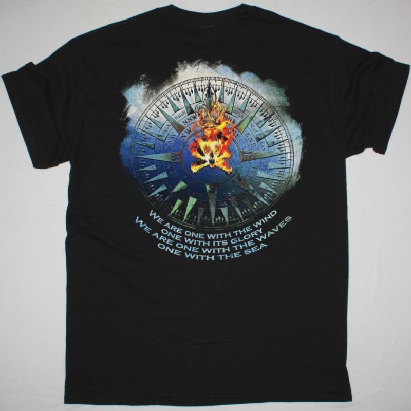 RUNNING WILD RIDING ON THE TIDE NEW BLACK T SHIRT
