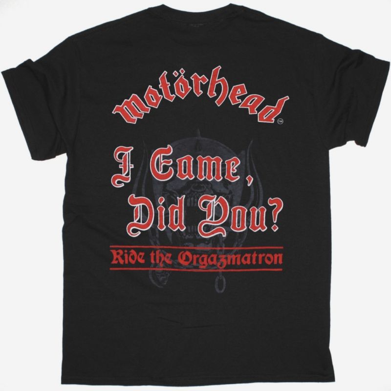 MOTORHEAD ORGASMATRON NEW BLACK T-SHIRT