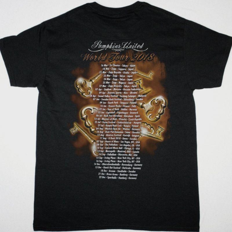 HELLOWEEN PUMPKINS UNITED WORLD TOUR 2018 NEW BLACK T-SHIRT