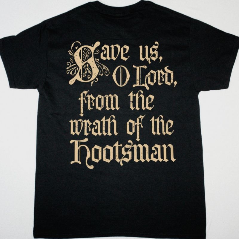 GLORYHAMMER HOOTS MONK MASSACRE  NEW BLACK T SHIRT