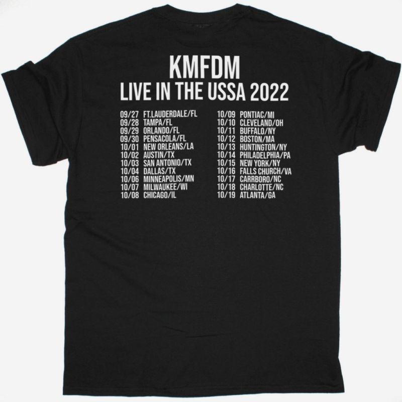 KMFDM HYENA TOUR NEW BLACK T SHIRT