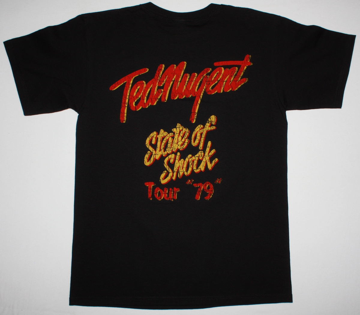 TED NUGENT STATE OF SHOCK 79 NEW BLACK T-SHIRT