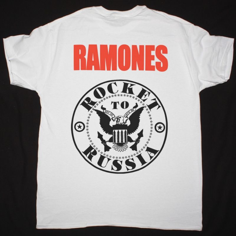 RAMONES ROCKET TO RUSSIA SHIRT NEW WHITE T-SHIRT