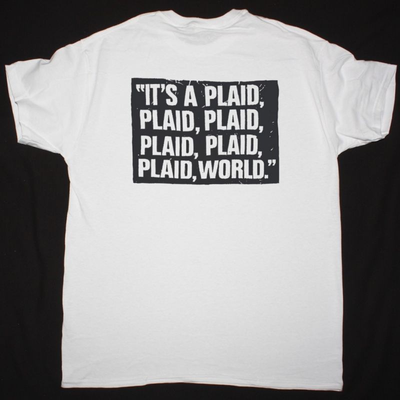 THE MIGHTY MIGHTY BOSSTONES  IT'S A PLAID WORLD NEW WHITE T-SHIRT