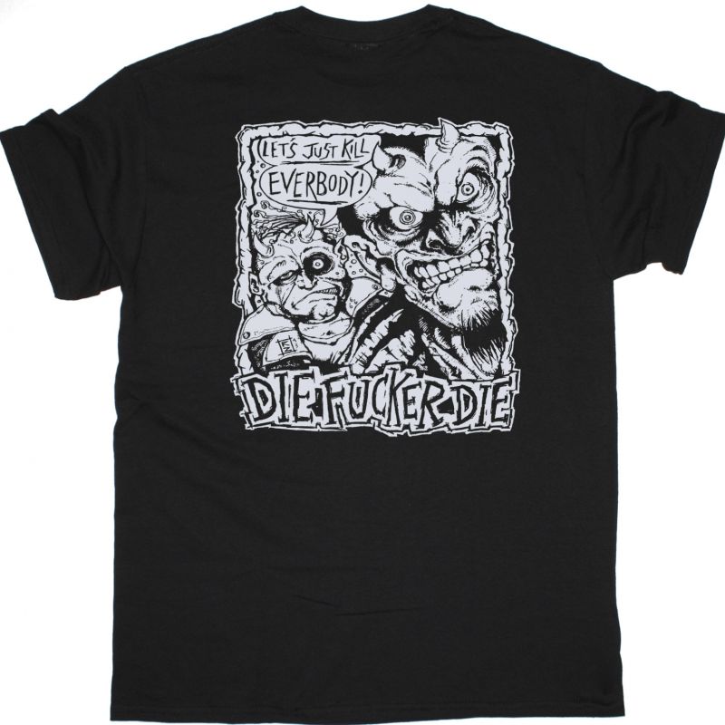 WHITE ZOMBIE DIE FUCKER DIE SHIRT NEW BLACK T SHIRT